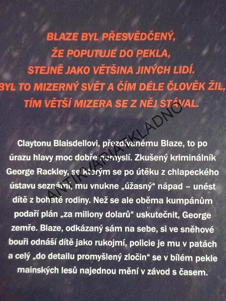 BLAZE, STEPHEN KING, RICHARD BACHMAN, **an
