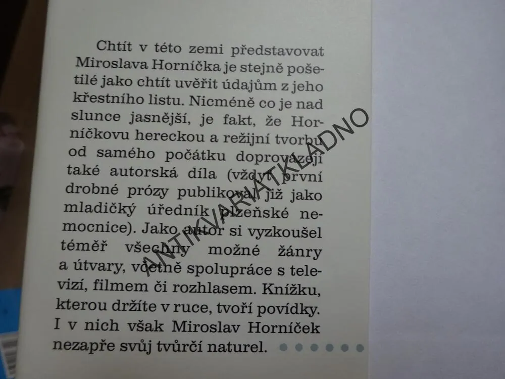 PĚTATŘICET SKVĚLÝCH PRŮVANŮ (POVÍDKY), MIROSLAV HORNÍČEK, **an