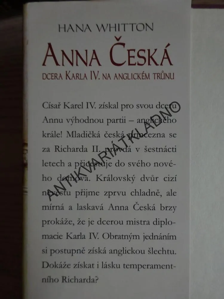 ANNA ČESKÁ, HANA WHITTON,**an