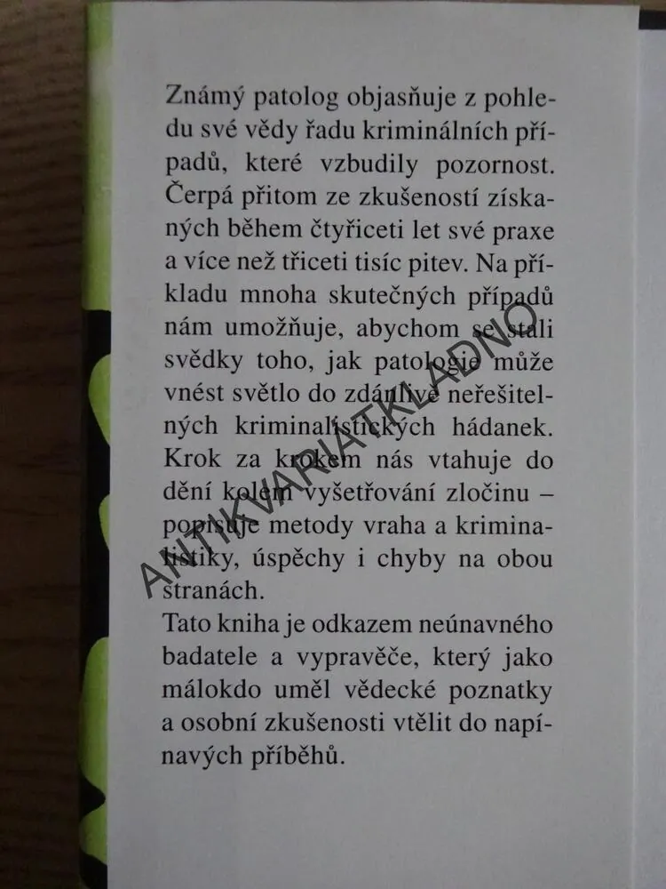 PATOLOGIE NA STOPĚ ZLOČINCŮ, HANS BANKL, **an