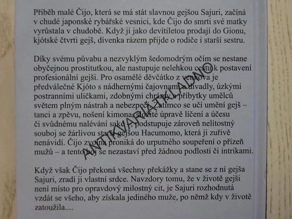 GEJŠA, ARTHUR GOLDEN, **an