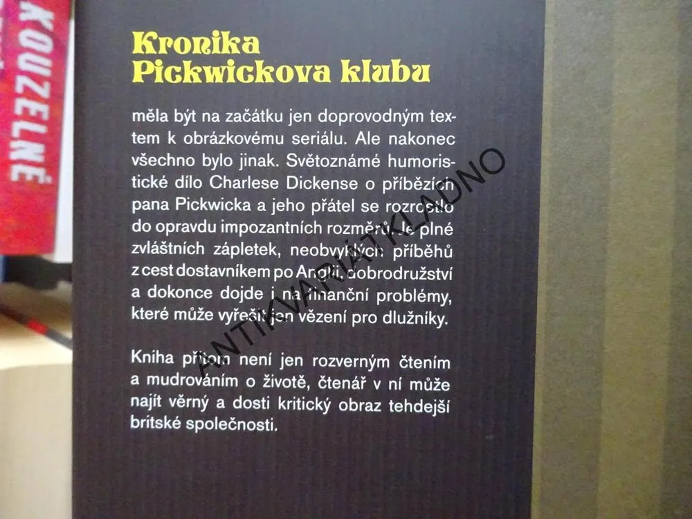 KRONIKA PICKWICKOVA KLUBU, CHARLES DICKENS, **an
