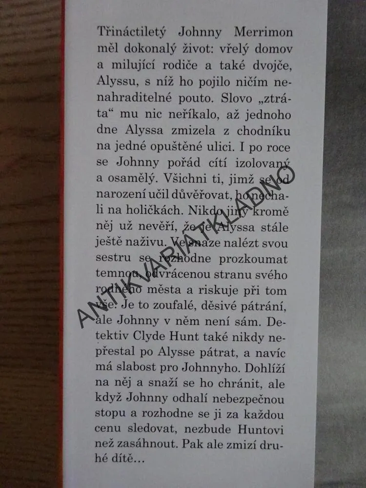 POSLEDNÍ DÍTĚ, JOHN HART, **an