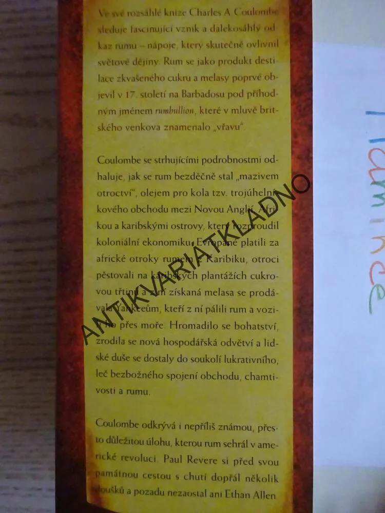 RUM, VÝPRAVNÝ PŘÍBĚH NÁPOJE, KTERÝ DOBYL SVĚT, CHARLES A. COULOMBE, **an