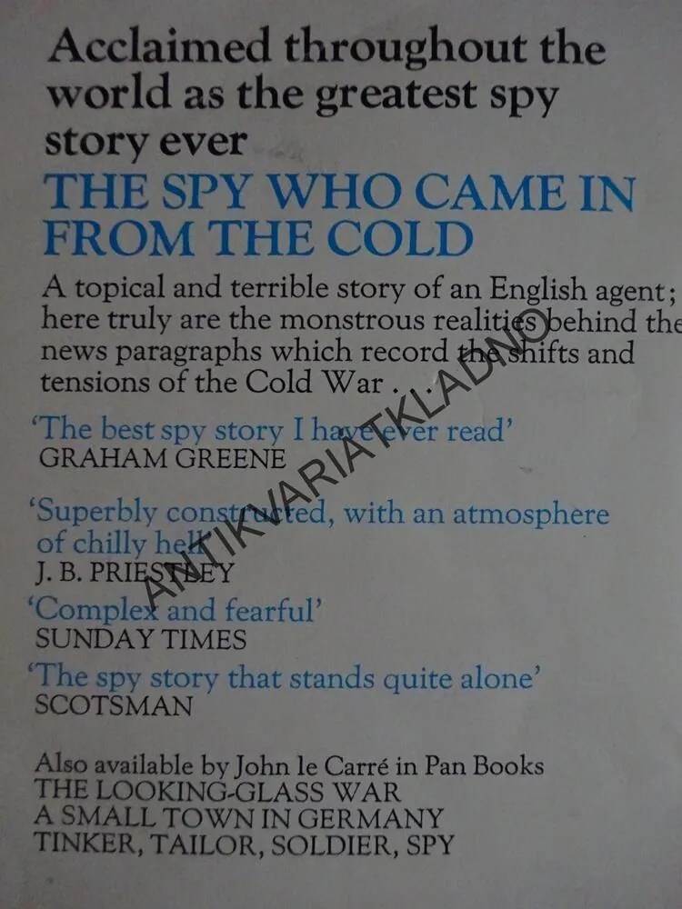 THE SPY WHO CAME IN FROM THE COLD, JOHN LE CARRÉ, **an