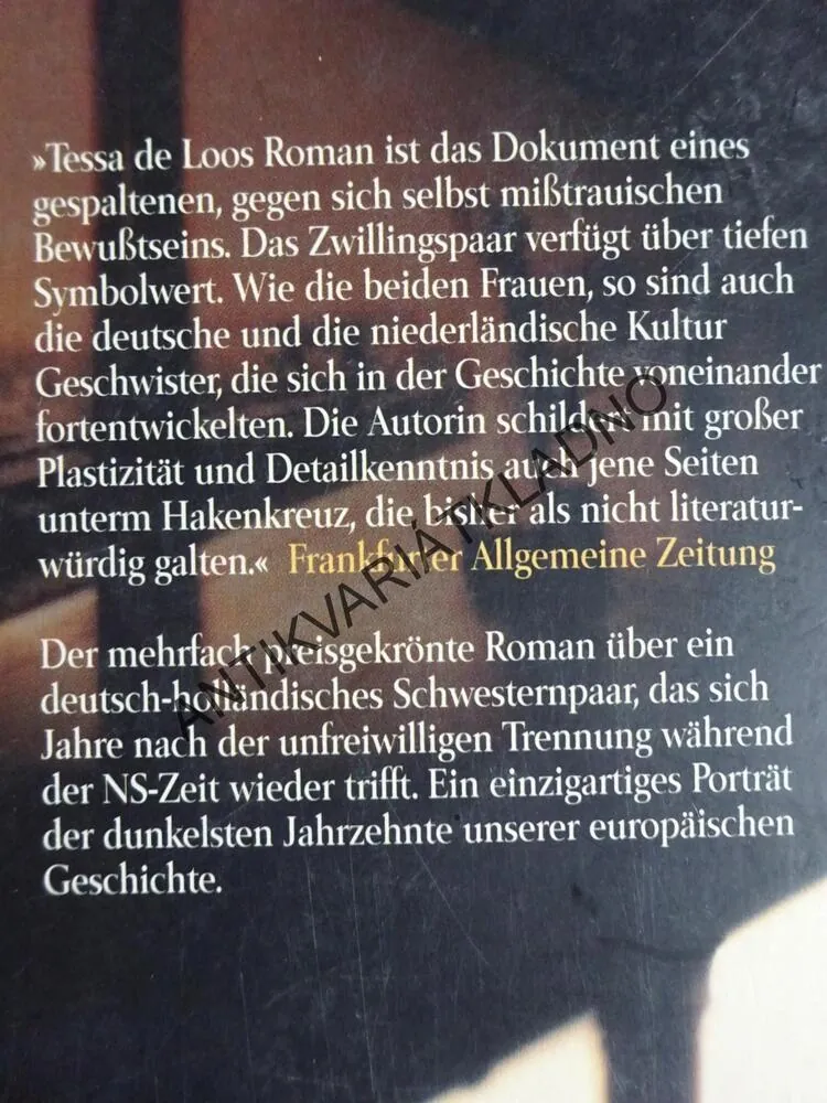 DIE ZWILLINGE, TESSA DE LOO, **an