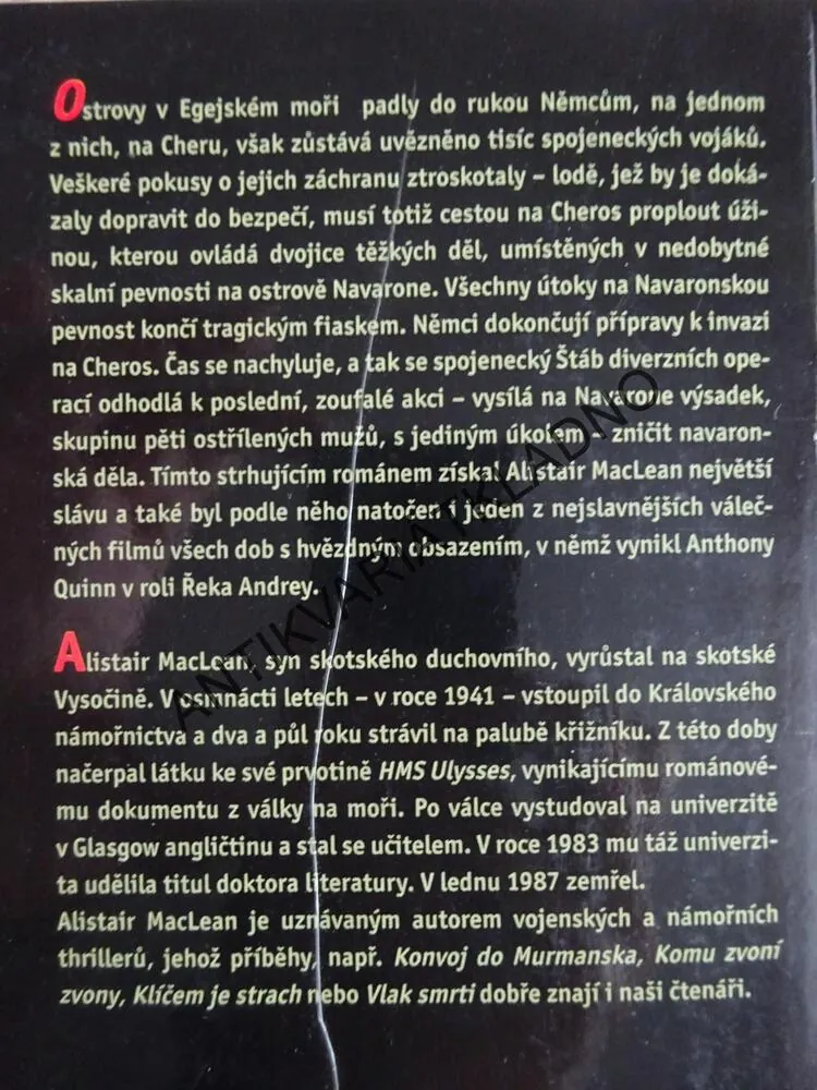 DĚLA Z NAVARONE, ALISTAIR MACLEAN, **an