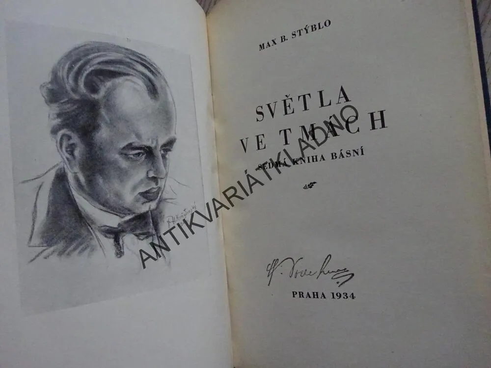 SVĚTLA VE TMÁCH, VOLÁNÍ DO PRÁZDNA, MAX B. STÝBLO - AUTOGRAM, **an