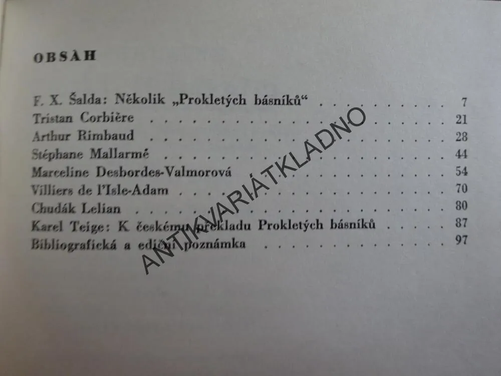 PROKLETÍ BÁSNÍCI, PAUL VERLAINE, **an