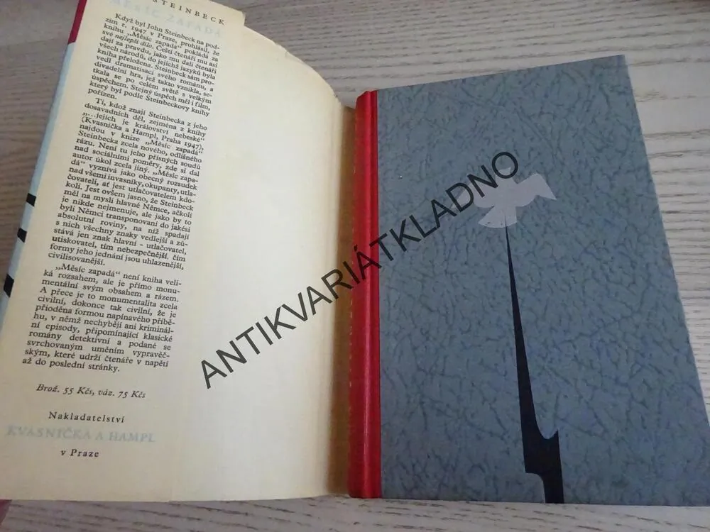 MĚSÍC ZAPADÁ, JOHN STEINBECK, **an