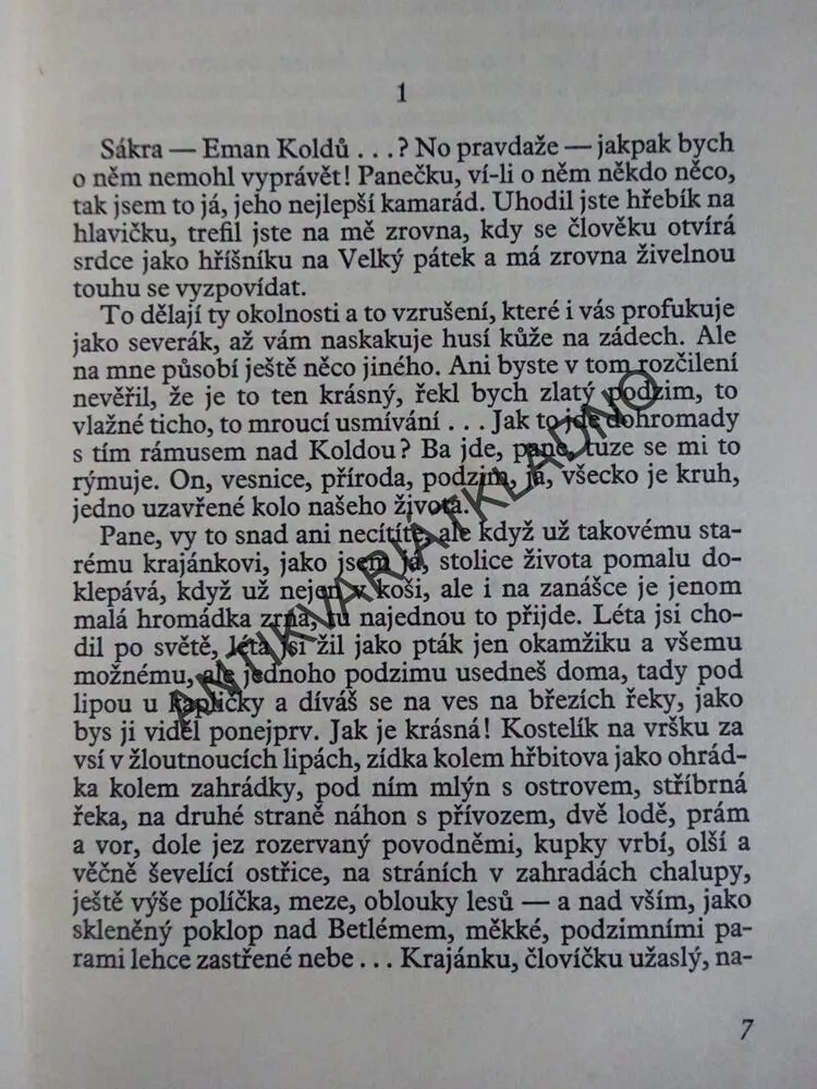 BYL NA SÁZAVĚ PŘÍVOZ, JAN MORÁVEK - AUTOGRAM, **an