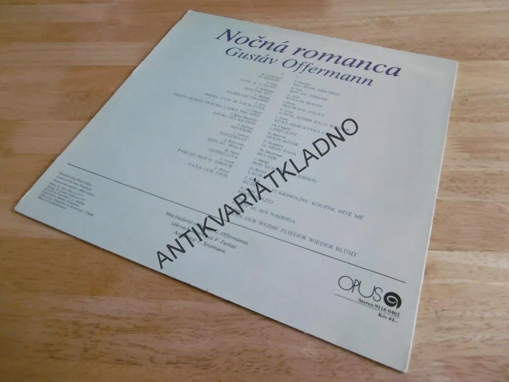 NOČNÁ ROMANCA, NOČNÍ ROMANCE, NIGHT ROMANCE, GUSTAV OFFERMANN