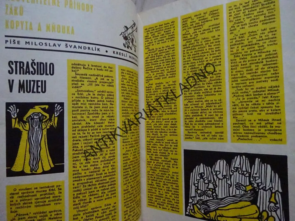 PIONÝR 8/1971, KOMIKS, NEPRAKTA, BURIAN
