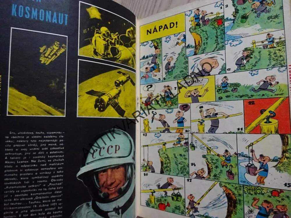 PIONÝR 3/1971, KOMIKS, NEPRAKTA, BURIAN