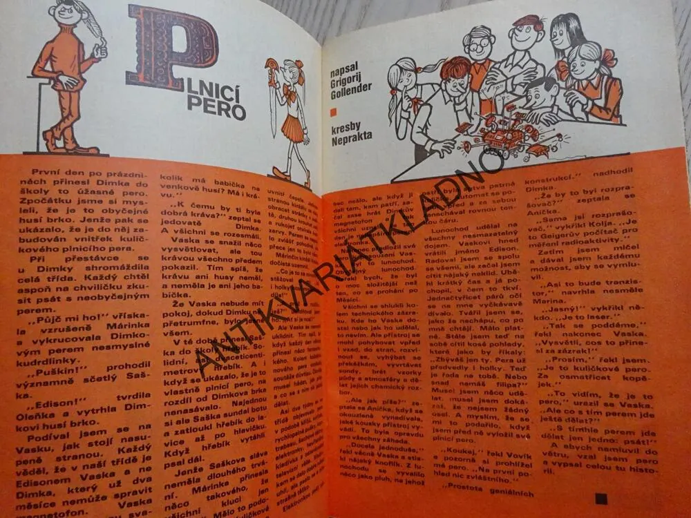 PIONÝR 3/1973, KOMIKS, NEPRAKTA, BURIAN