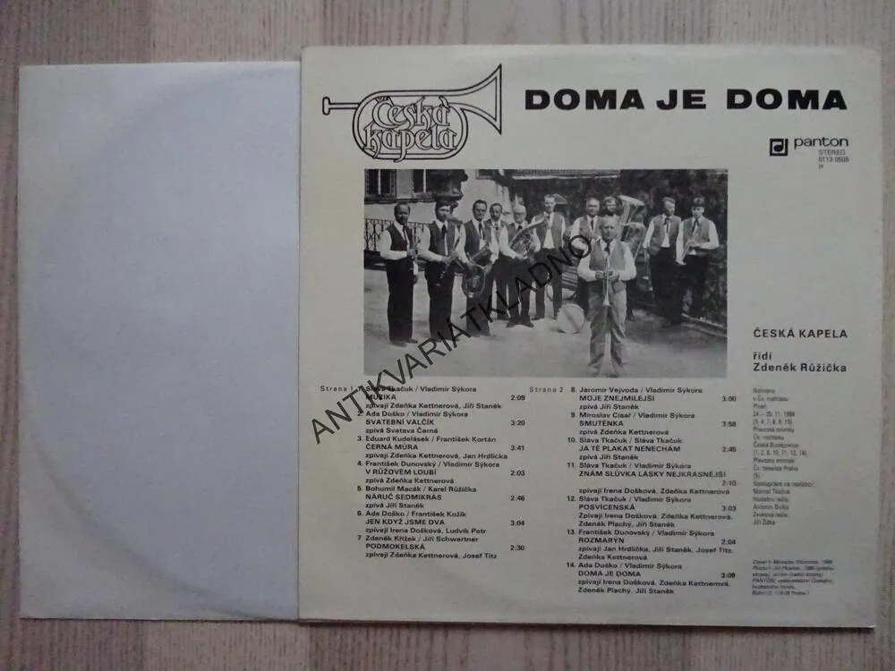 DOMA JE DOMA, DECHOVKA, LIDOVÉ PÍSNĚ, LP