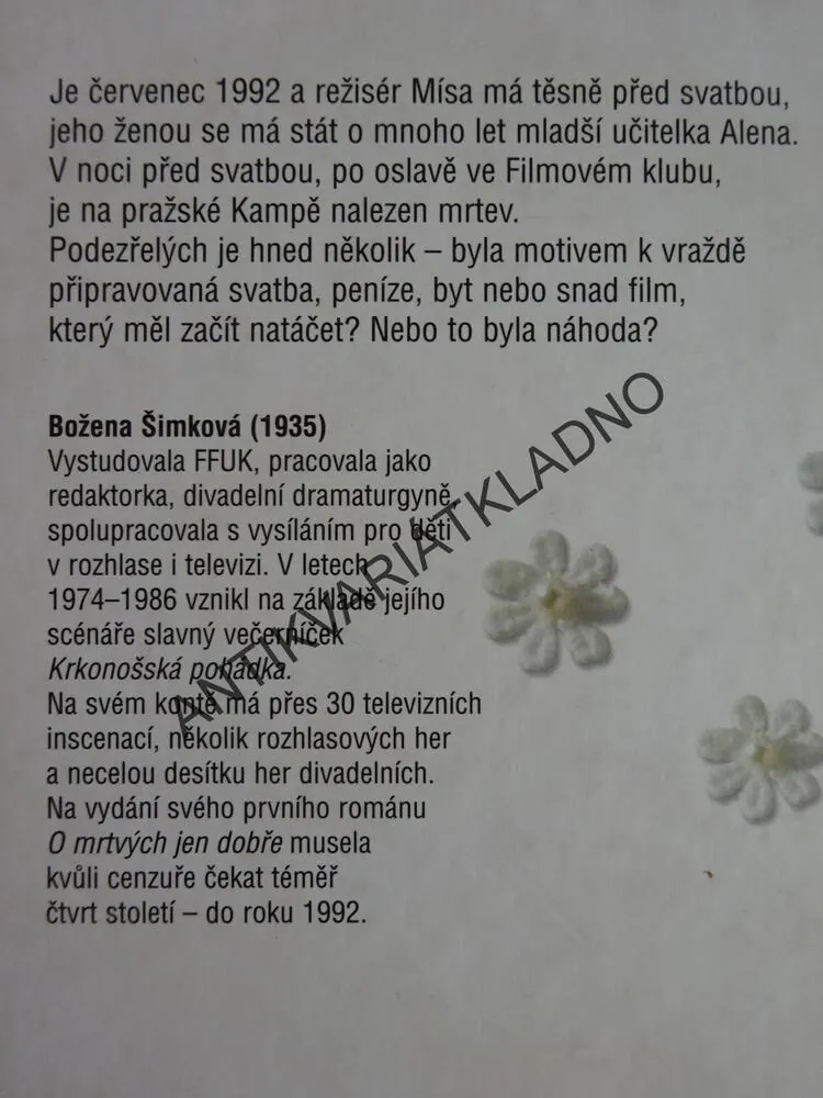 SVATBA BEZ PŘÍBUZENSTVA, BOŽENA ŠIMKOVÁ, **an