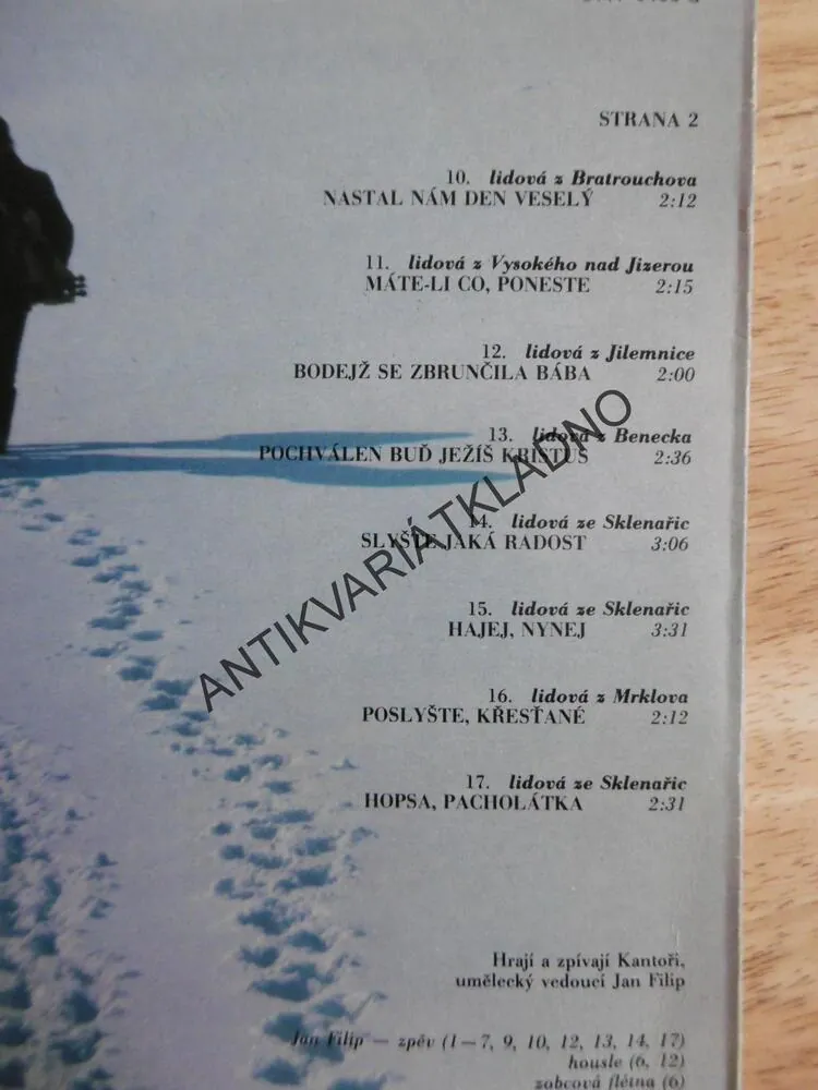 POKOJ, ŠTĚSTÍ, ZDRAVÍ, KRKONOŠSKÉ VÁNOČNÍ KOLEDY, KANTOŘI