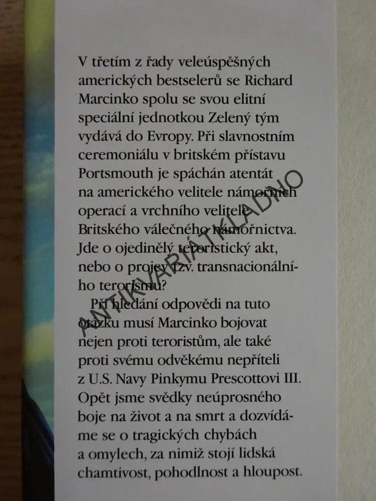 PROFESIONÁLNÍ VÁLEČNÍK, 3., ZELENÝ TEAM, RICHARD MARCINKO,**an