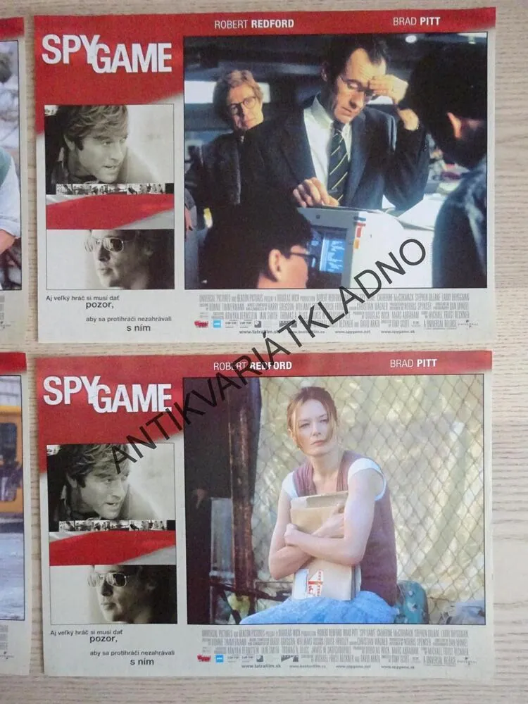SPY GAME, ROBERT REDFORD, BRAD PITT, SLOVENSKÁ FOTOSKA FILM USA, LOBBY