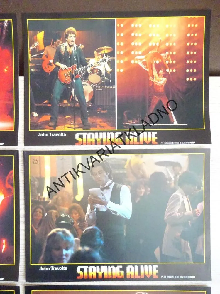 STAING ALIVE,ZŮSTAT NA ŽIVU, JOHN TRAVOLTA, AMERICKÁ FOTOSKA FILM, LOBBY