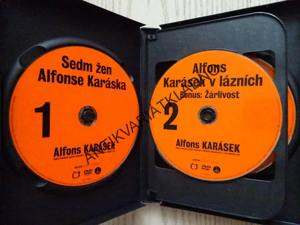 ALFONS KARÁSEK, 4X DVD FILM ČR