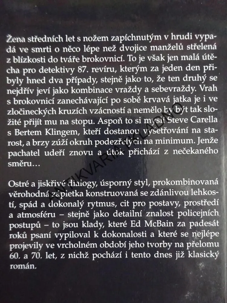 BROKOVNICE, ED MCBAIN, **an