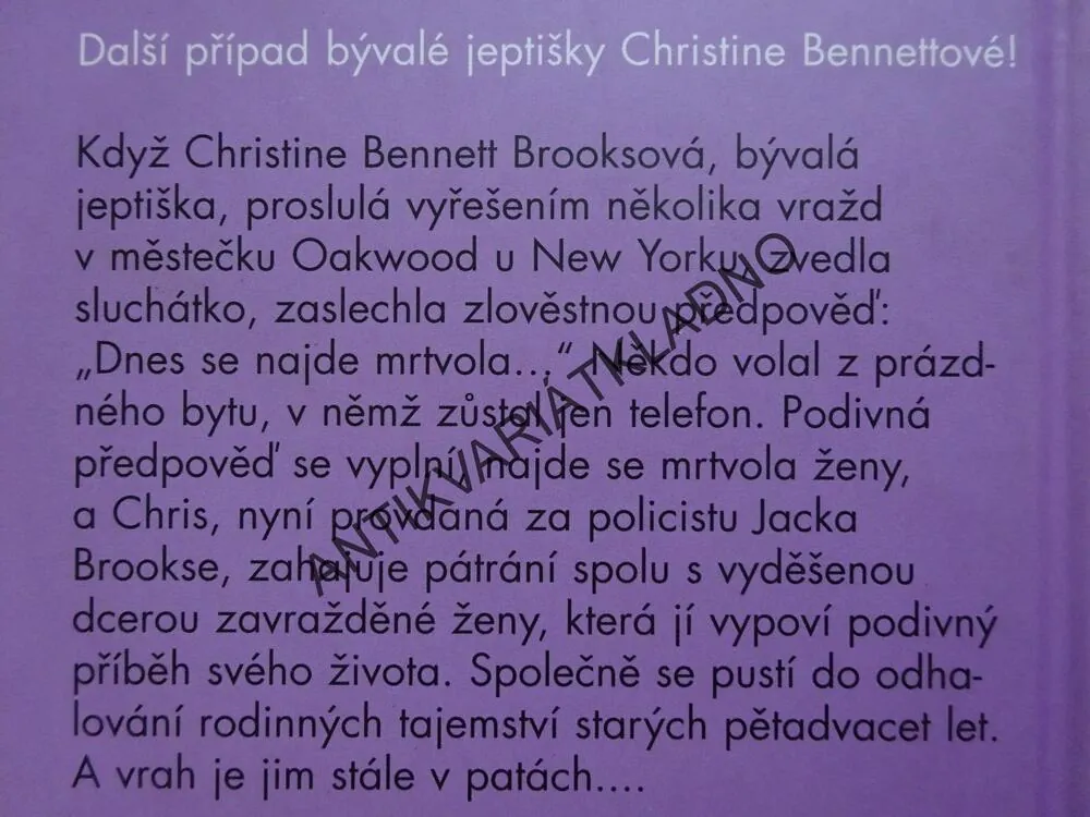 VRAŽDA O STŘÍBRNÉ SVATBĚ, PŘÍPAD BÝVALÉ JEPTIŠKY, LEE HARRISOVÁ, **an