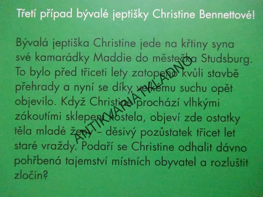 VRAŽDA NA KŘTINÁCH, PŘÍPAD BÝVALÉ JEPTIŠKY, LEE HARRISOVÁ, **an