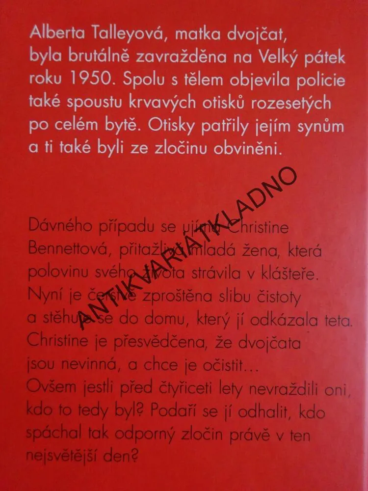 VRAŽDA NA VELKÝ PÁTEK, PŘÍPAD BÝVALÉ JEPTIŠKY, LEE HARRISOVÁ, **an