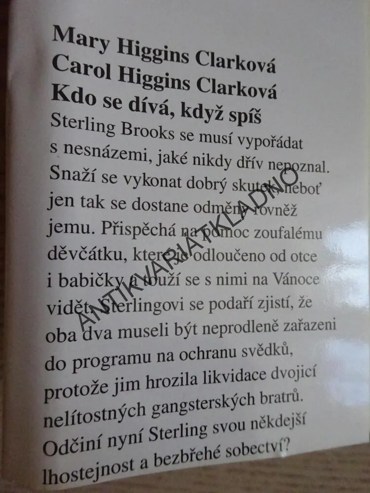 KDO SE DÍVÁ, KDYŽ SPÍŠ, M. H. CLARKOVÁ, C. H. CLARKOVÁ, **an