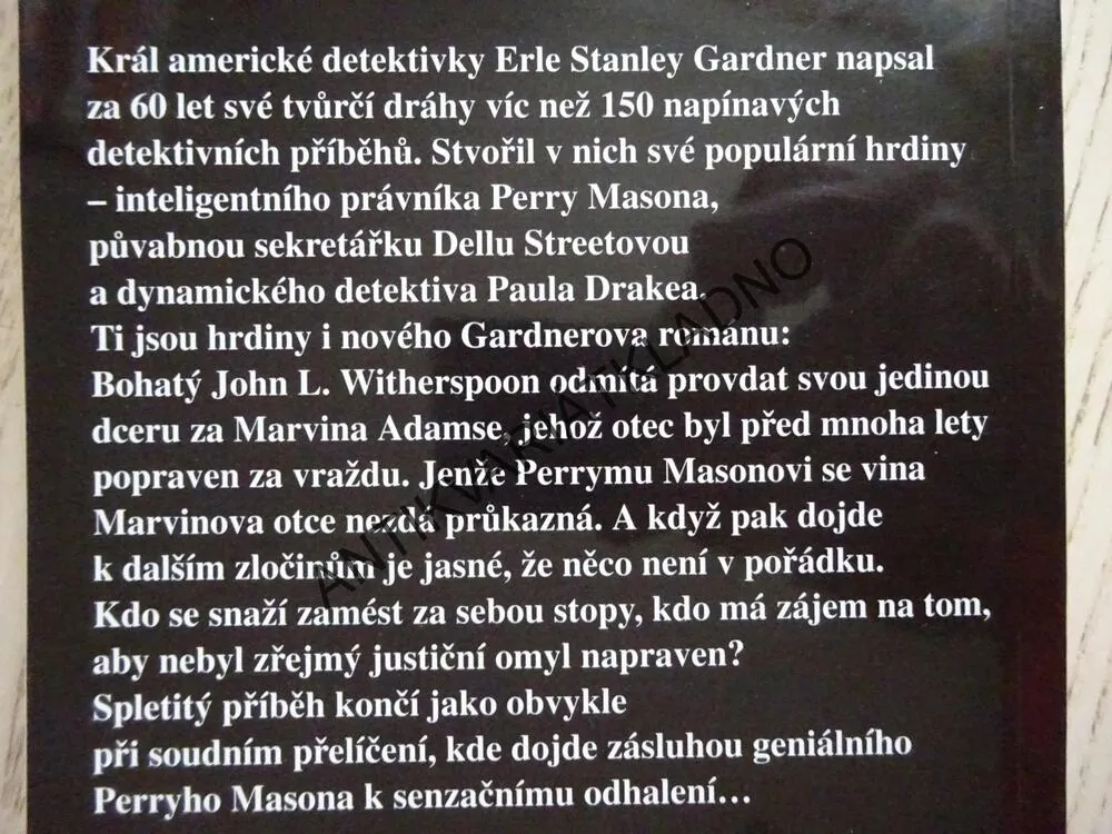 PŘÍPAD TONOUCÍ KACHNIČKY, ERLE STANLEY GARDNER, **an