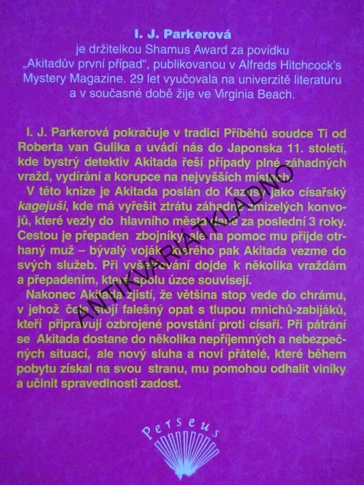 DRAČÍ SVITEK, TAJUPLNÉ PŘÍBĚHY ZE STAROBYLÉHO JAPONSKA, I. J. PARKEROVÁ,  **an
