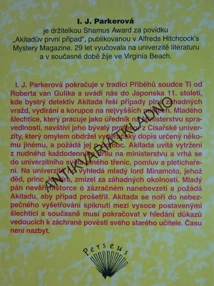 RAŠOMONOVA BRÁNA, TAJUPLNÉ PŘÍBĚHY ZE STAROBYLÉHO JAPONSKA, I. J. PARKEROVÁ,  **an