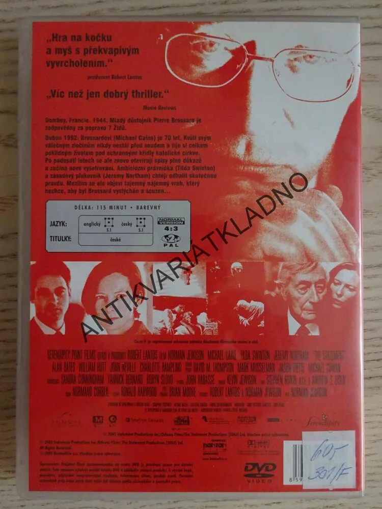 PROMLČENÍ, DVD FILM