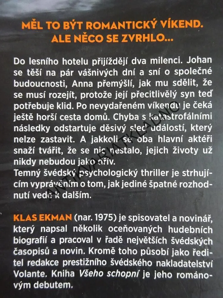 VŠEHO SCHOPNÍ, KLAS EKMAN, **an