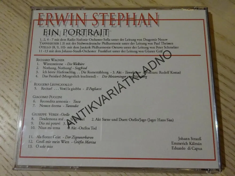 EIN PORTRAIT, ERWIN STEPHAN, CD HUDBA