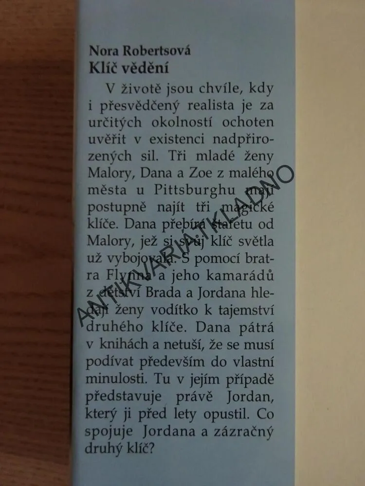 KLÍČ VĚDĚNÍ, NORA ROBERTS, **an
