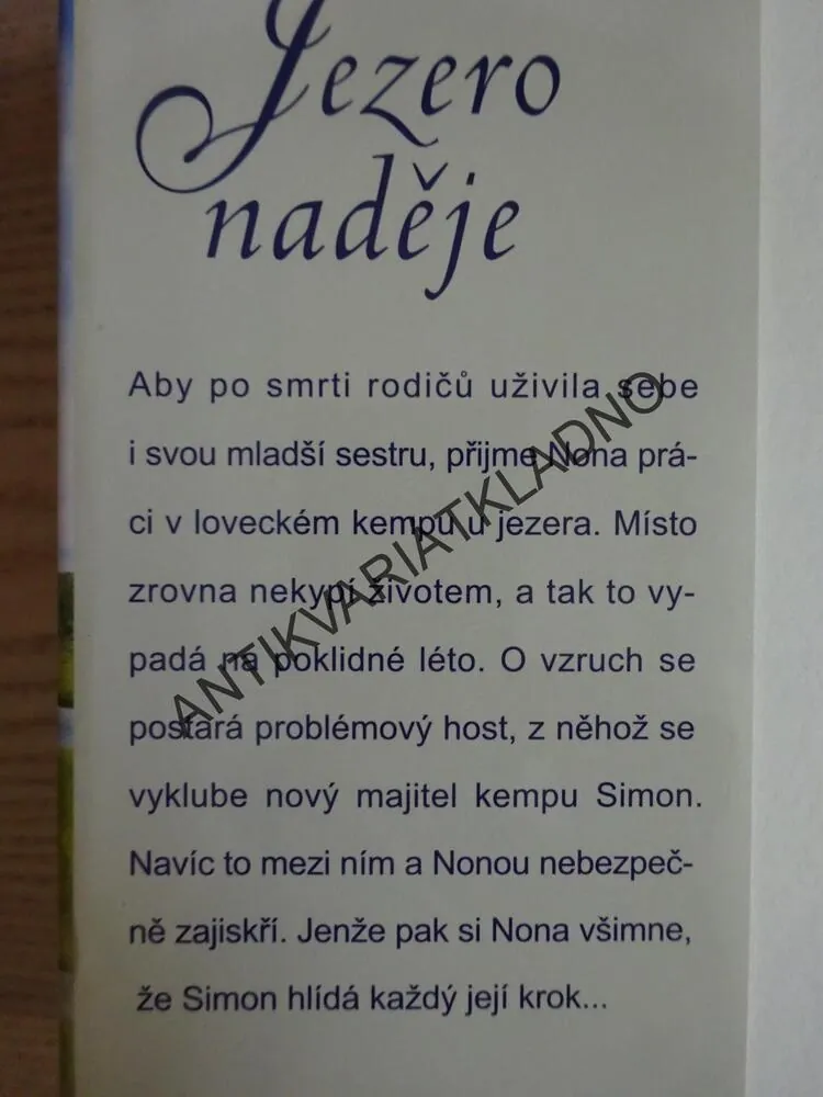 JEZERO NADĚJE, DOROTHY GARLOCK, **an