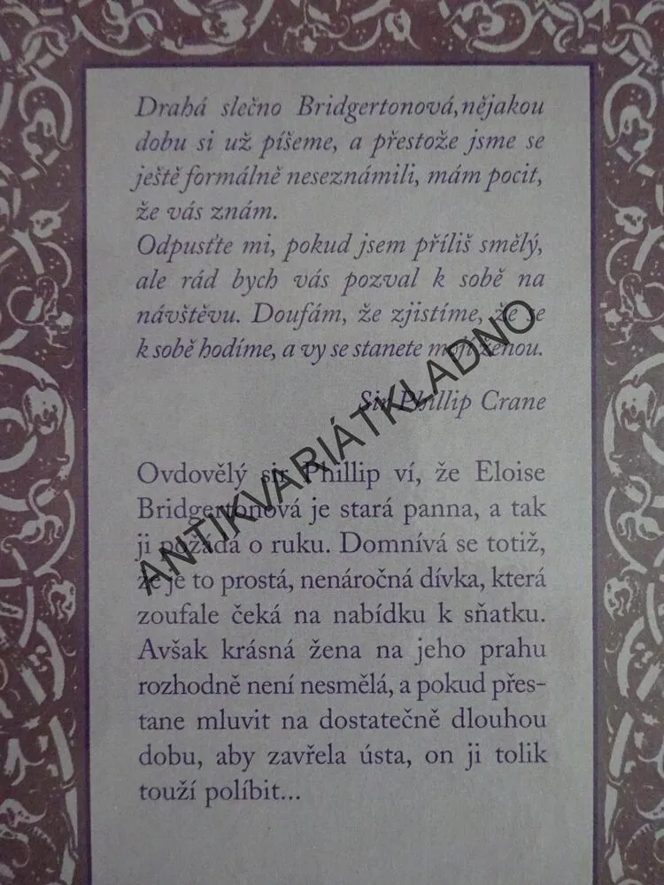 S LÁSKOU, ELOISE, JULIA QUINNOVÁ, **an