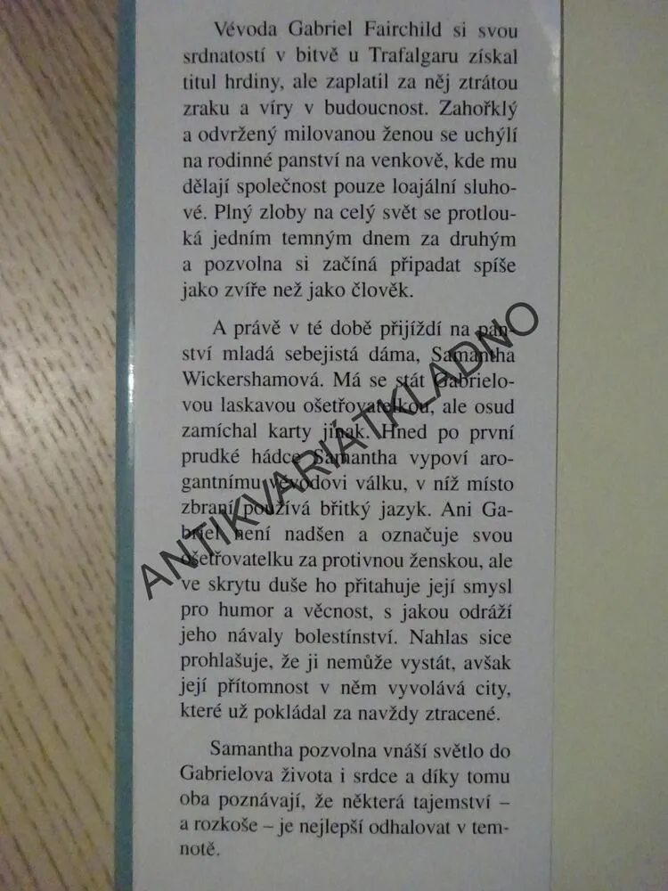 DO SVÍTÁNÍ TVÁ, TERESA MEDEIROS, **an
