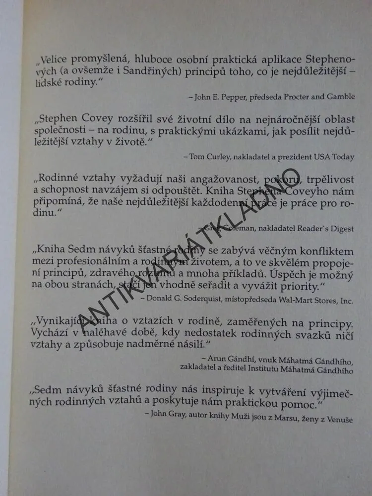 7 NÁVYKŮ ŠŤASTNÉ RODINY, STEPHEN R. COVEY, **an