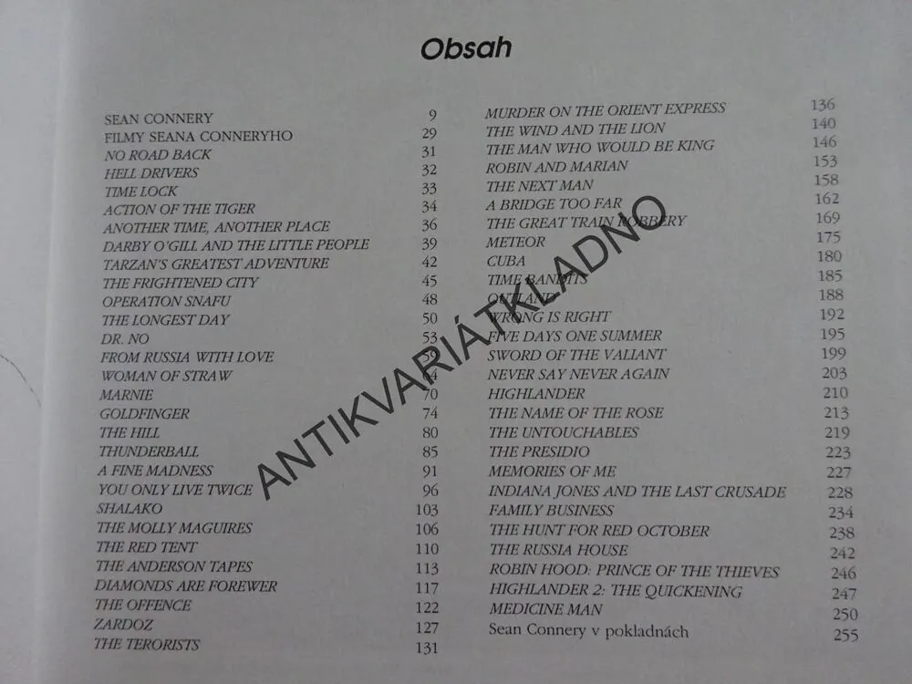 SEAN CONNERY A JEHO FILMY, LEE PFEIFFER, PHILIP LISA, **an