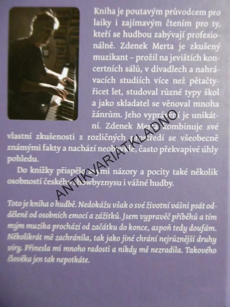 HUDBA JE ZÁZRAK, ZDENĚK MERTA- AUTOGRAM