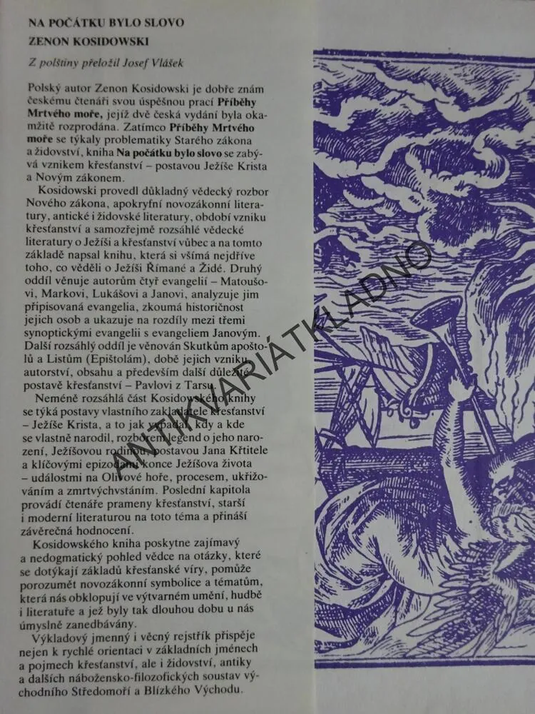 NA POČÁTKU BYLO SLOVO, ZENON KOSIDOWSKI, **an