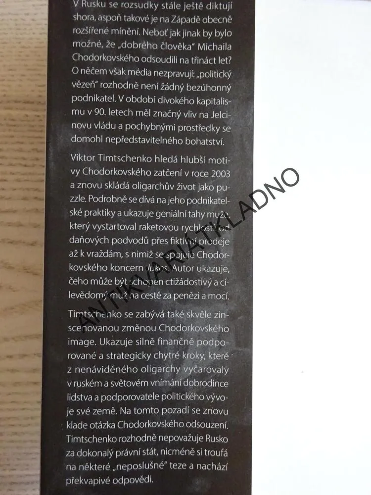 CHORDOVSKIJ, LEGENDY, MÝTY A JINÉ PRAVDY, VIKTOR TIMTSCHENKO, **an