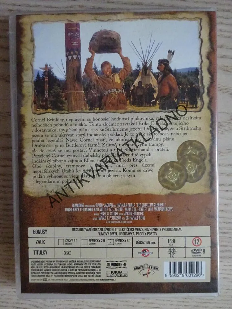 POKLAD NA STŘÍBRNÉM JEZEŘE, DVD FILM