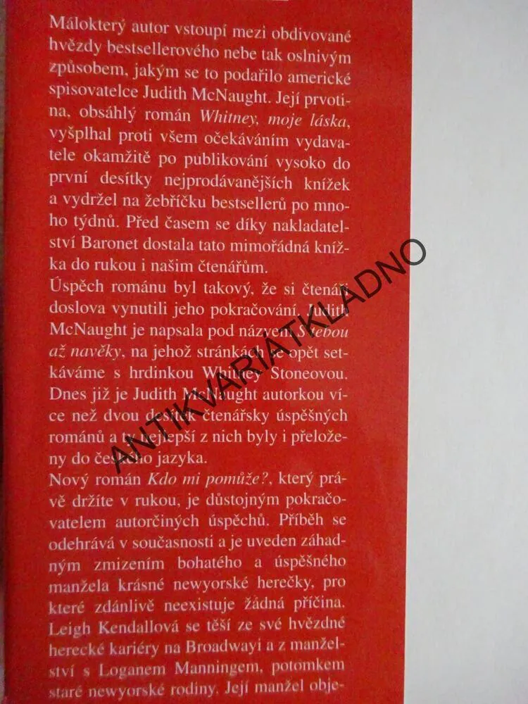 KDO MI POMŮŽE?, JUDITH MCNAUGHT, **an