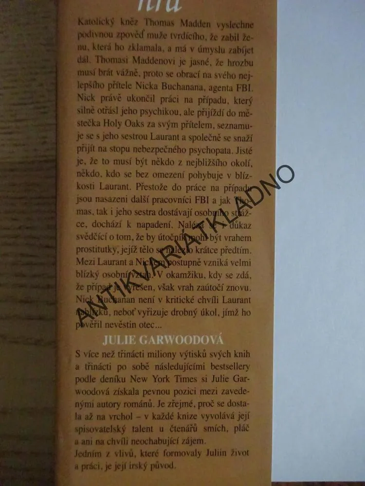 NEBEZPEČNÁ HRA, JULIE GARWOOD, GARWOODOVÁ, **an