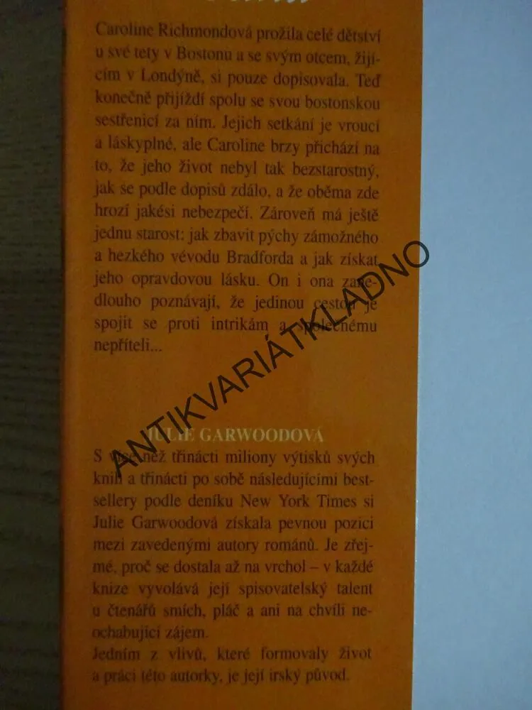 NEPODDAJNÁ TOUHA, JULIE GARWOOD, GARWOODOVÁ, **an